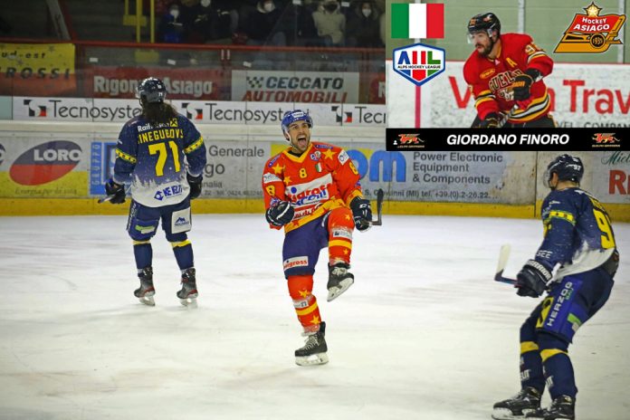 Asiago Hockey Zell am See Steven Iacobellis Giordano Finoro