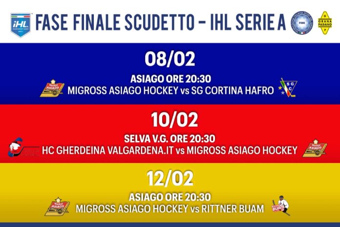 Asiago Hockey Finali Scudetto programma