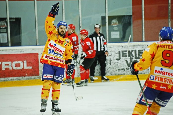 Asiago Hockey Jesenice Finale AHL Gara 4 gol Marco Magnabosco