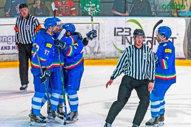 Hockey ghiaccio Gran Bretagna Italia prima Amichevole gol