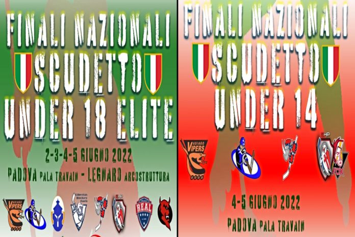 Hockey inline Asiago Vipers Under 14 - 18 Elite Finali 2022 locandina