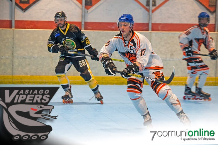 Asiago Vipers Serie A Old Style Torre Pellice - segno rosso - Nicola Munari