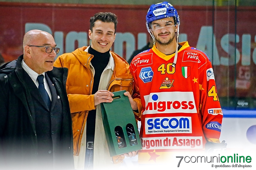 Asiago Hockey - Villach - Samuele Zampieri MVP