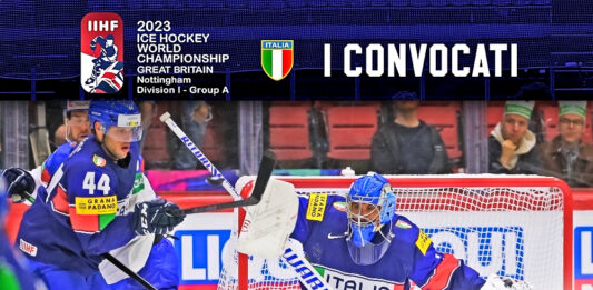 Hockey ghiaccio Italia Mondiali Nottingham Inghilterra 2023 - convocati