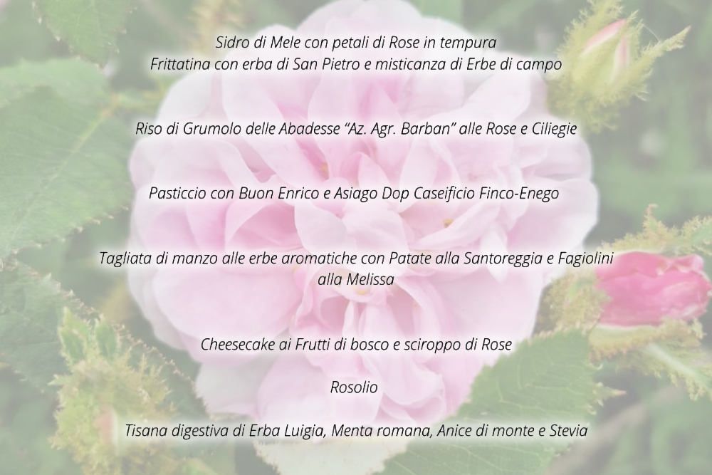 Cena Rose - menù Agriturismo Grüuntaal