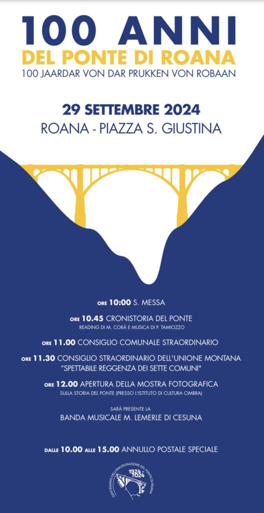 100 anni ponte Roana