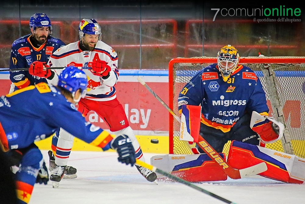 Asiago Hockey - Salisburgo vittoria Pala Hodegart - Evan Cowley