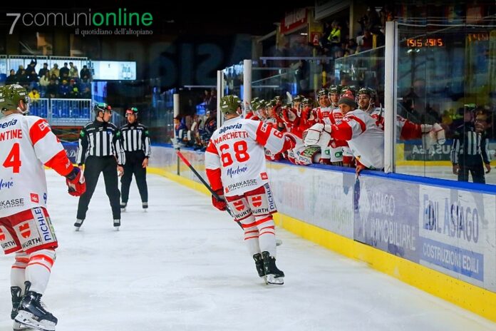 Asiago Hockey Pala Hodegart - Grande Classico Bolzano - sconfitta