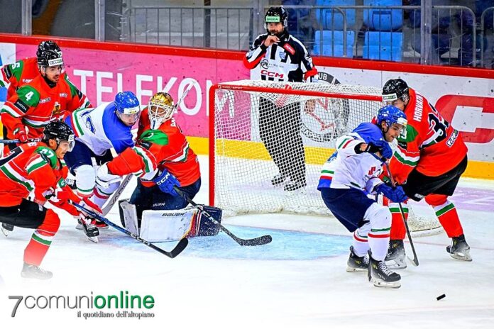 Hockey ghiaccio - nazionale - Italia vs Ungheria