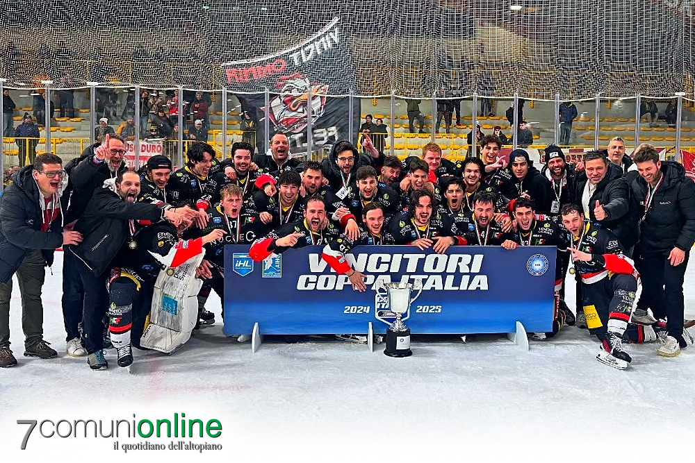 HC Asiago Junior - Samuele Zampieri Matteo Longhini Stefano Bortoli Lorenzo Ferretti - squadra Coppa Italia Feltre